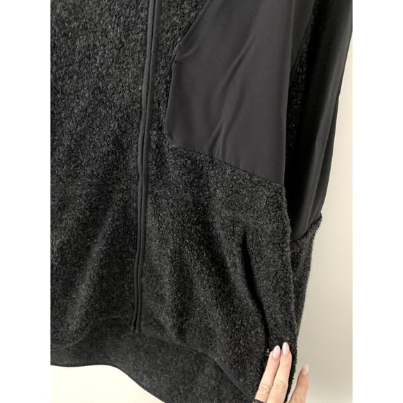 Wool Lululemon Full Zip Black Hooded Jacket Mens Size Large - Picture 4 of 7